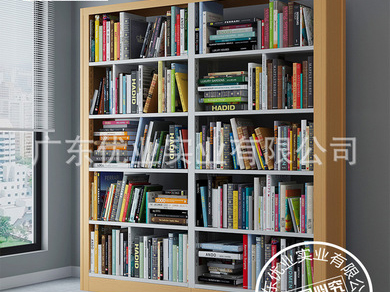 钢制书架学校图书馆书架单双面阅览室书架