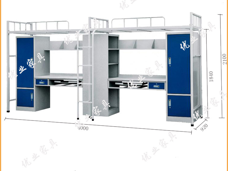 双人连体学生宿舍组合公寓床 员工公寓床